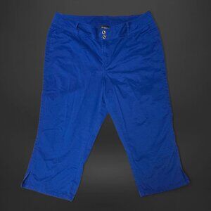 Lane Bryant Sapphire Blue Capri Cropped Pants